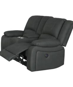 Marine Captain Lounge 2-Seater (Electric) with electric recliners and cup holders, in a cozy living space.