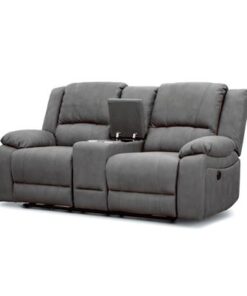 Jet Captain Lounge 2-Seater (Electric) with zig-zag springs and cup holders, in a stylish living space.