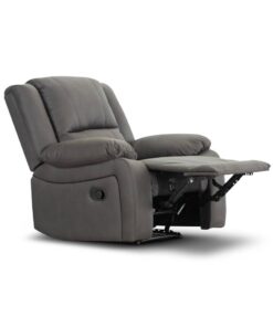 Elegant 1-seater electric recliner with Rhino fabric upholstery, pocket coil foam, and spring support for a luxurious seating experience.