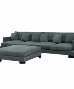 Spacious deep seat corner lounge with high-performance fabric, feather-filled cushions, and a cloud-like seating experience.