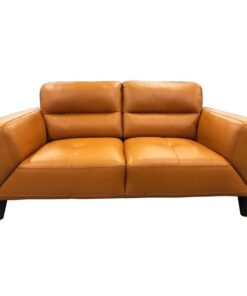 Timeless Sonoma 3+2 lounge featuring 100% leather upholstery, quilted detailing, and durable timber and plywood frame.