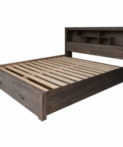 Crafted from recycled pine, the Semona suite combines a grey stone finish with a robust build, perfect for modern bedrooms.