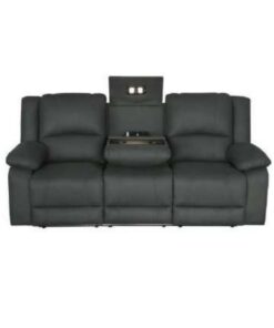 Jet, Latte, or Marine electric recliner lounge with Rhino fabric upholstery, drop-down tray, USB ports, and a sturdy wood frame for modern comfort.