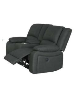 Jet Captain Lounge 2-Seater (Electric) with center console and Rhino fabric, set in a modern living room.