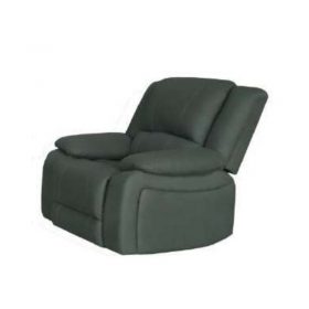 Captain 1-seater manual recliner lounge with Rhino fabric upholstery, solid wood frame, and foam cushioning for plush comfort and durability.