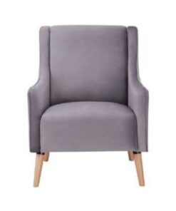 Rose Arm Chair with soft-touch fabric and sturdy springs, enhancing a modern living space.