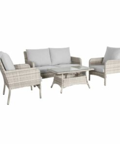 PRIESTLY OUT 4PC SOFA ET-LIGHT GREY(2CTN)