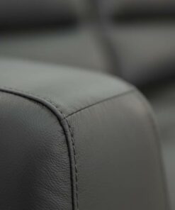 Timeless 2-seater leather lounge featuring 100% leather upholstery, quilted detailing, and durable timber and plywood frame.