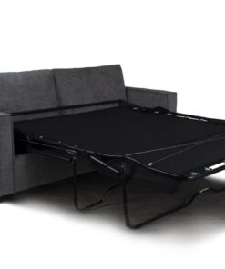 Sofa bed with mattress, combining modern design, memory foam comfort, and durable polyester fabric for a functional, stylish piece.