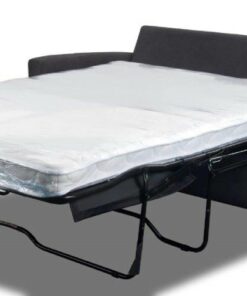 Loft Graphite Zoe Double Sofa Bed with plywood frame and spring support, in a contemporary setting.