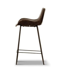 Dover Bar Chair with backrest and durable materials, enhancing a contemporary living space.