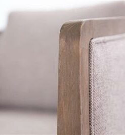 Modern swivel chair with sturdy pine frame, plush foam seating, polyester upholstery, and matching ottoman.