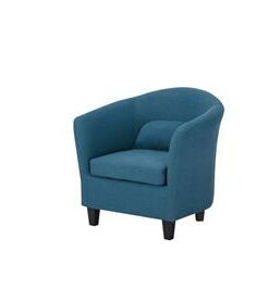 Beno Arm Chair with webbing support and comfortable design, displayed in a versatile living area.