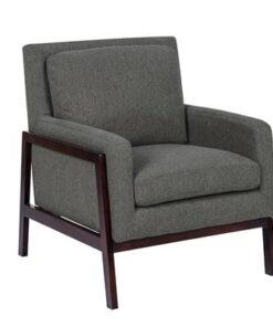 Contemporary armchair with timber frame, foam seating, pocket springs, and fixed cushions for support. Weight limit: 110kg.