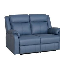 Black Peggy 2ERER LTH Recliner with USB port and high back, in a sophisticated living space.