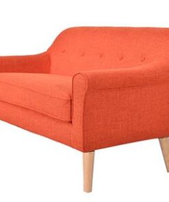 Mid Grey Lavender 2.5 Seater with generous seating and piping accents, placed in an elegant living area.