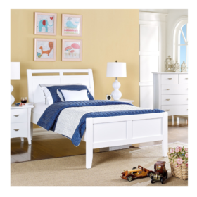 Clovelly King Single Bed White