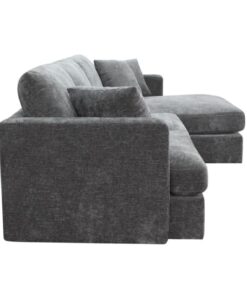 Slate Brody Fab 2.5 Seater with RHF Chaise, modern design with pocket springs, in a trendy lounge area.