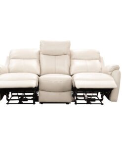 Silver Camden LTH Lounge Set with electric recliners and sturdy wood frame, in a contemporary room.