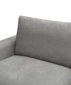 Light Grey Hasting Fab 2.5 Seater with low-profile look and S-spring support, in a trendy living area.