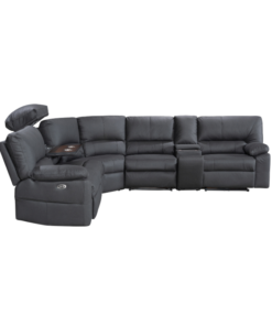 Excaliber Modular Lounge with premium Rhino Suede and modern features, in a stylish lounge room.