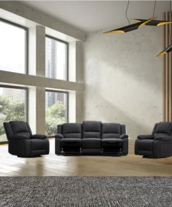 Onyx Captain Lounge 3+1+1 (Manual) with pillow-top arms and pocket springs, in a stylish lounge area.