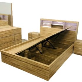 2019 Mocha Queen Bed - Storage bed with LED & USB