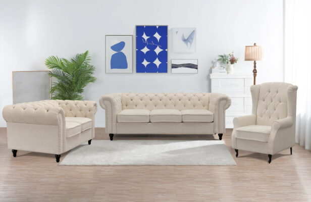 Toronto Chesterfield Design Fabric Lounge